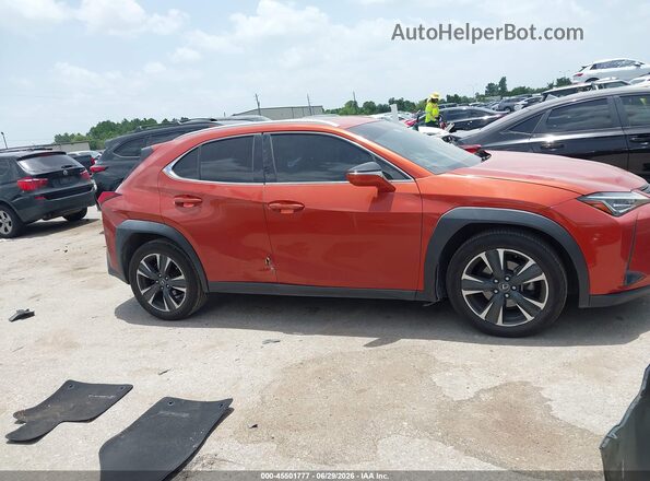 JTHY3JBH5K2007146 2019 LEXUS UX 200 Orange Vista interior trasera