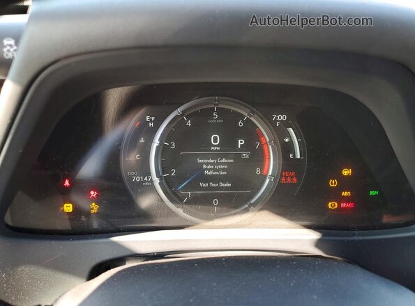 JTHY3JBH8K2019985 2019 LEXUS UX White Instrument cluster view