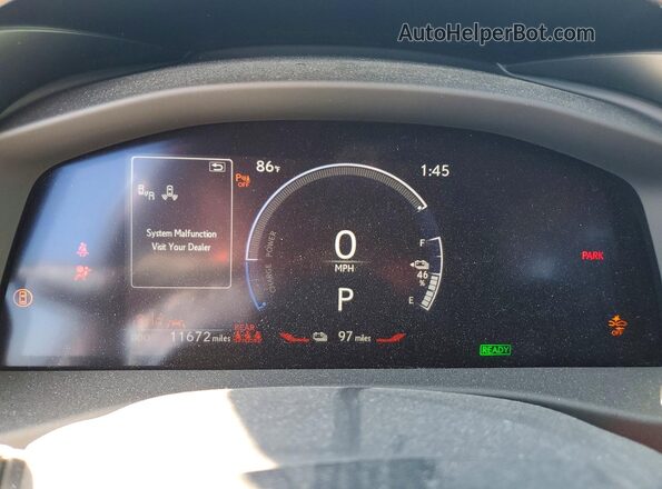JTJAAAAB9PA003259 2023 LEXUS RZ Синий Вид щитка приборов