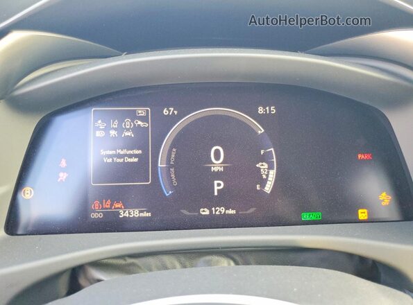 JTJABABB4SA008728 2025 LEXUS RZ Black Vista del cuadro de instrumentos