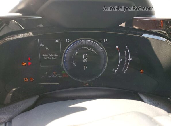 JTJAKCEZ8N5000245 2022 LEXUS NX Black Instrument cluster view