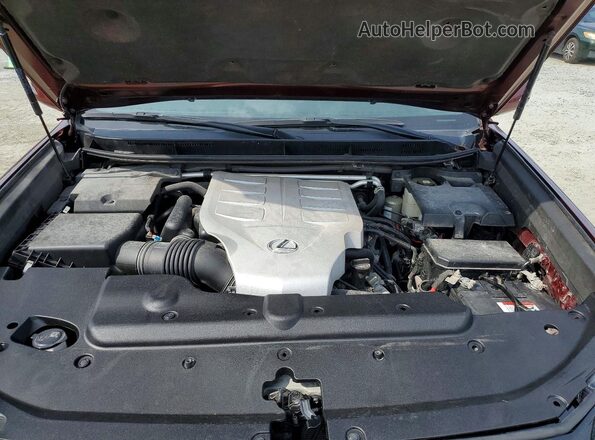 JTJAM7BX0N5326545 2022 LEXUS GX Burgundy ძრავის განყოფილების ხედი