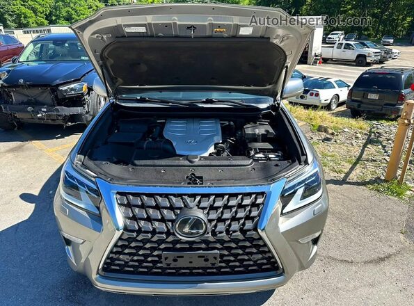JTJAM7BX2M5296673 2021 LEXUS GX Gray Widok z tyłu