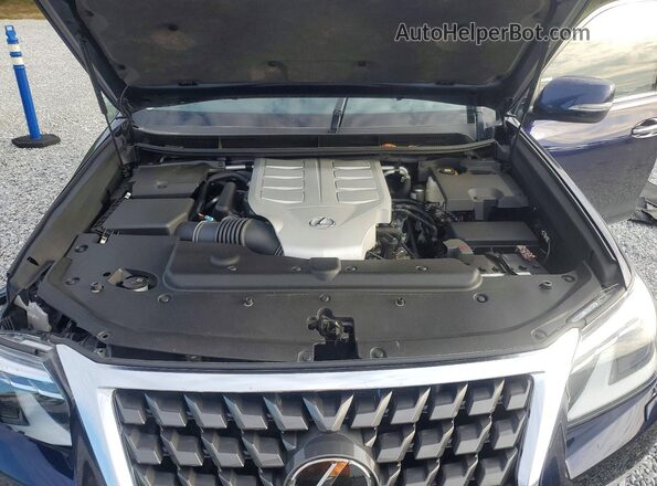 JTJAM7BX5P5383357 2023 LEXUS GX Blue ძრავის განყოფილების ხედი