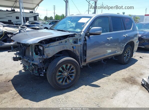 JTJAM7BX6P5351792 2023 LEXUS GX 460 Gray Առջևի ձախ երեք քառորդ տեսարան