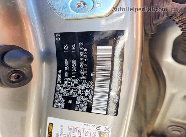 JTJAM7BX6P5372996 2023 LEXUS GX Серебряный Вид наклейки с VIN-кодом
