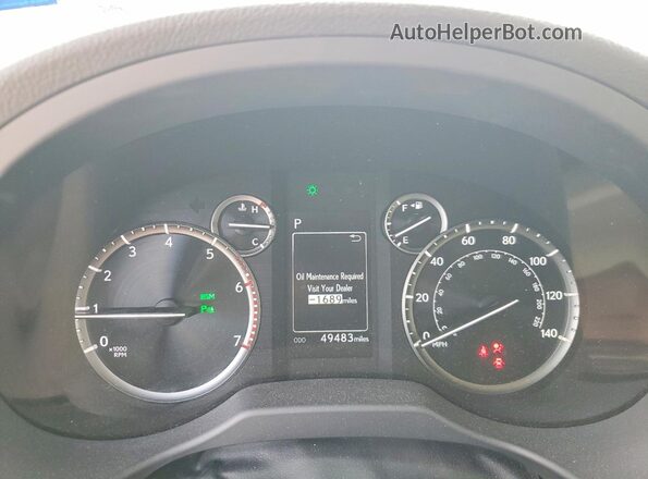 JTJAM7BX8P5381179 2023 LEXUS GX Gray Instrument cluster view