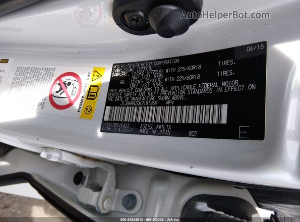 JTJBARBZ0K2181269 2019 LEXUS NX 300 White Вид підкапотного простору