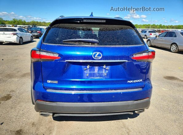 JTJBARBZ1H2110350 2017 LEXUS NX Синий Вид сзади