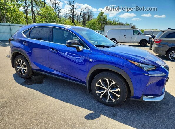 JTJBARBZ1H2110350 2017 LEXUS NX Синий Передняя правая четверть