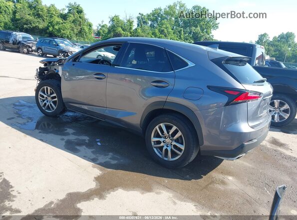 JTJBARBZ2G2054224 2016 LEXUS NX 200T Gray Հետևի ձախ
