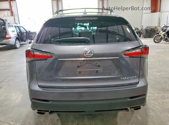 JTJBARBZ3G2058640 2016 LEXUS NX Серый Вид сзади