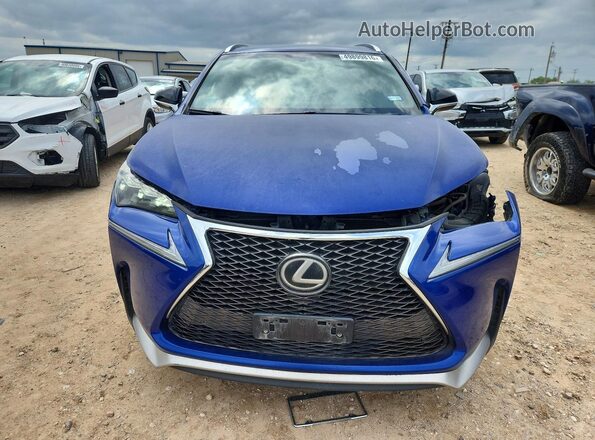 JTJBARBZ3H2123391 2017 LEXUS NX Blue Вид спереду
