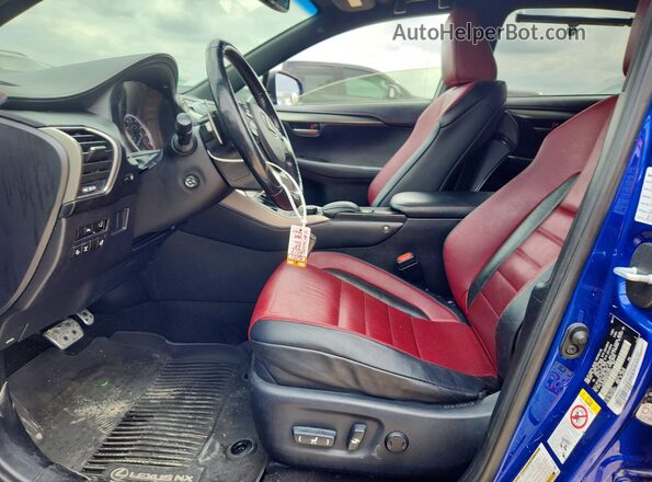 JTJBARBZ3H2123391 2017 LEXUS NX Blue Вид салону спереду