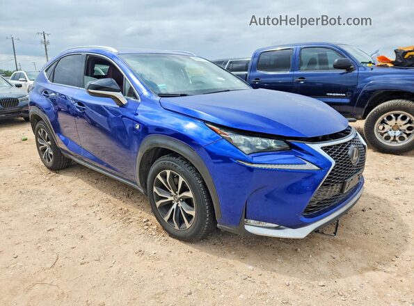 JTJBARBZ3H2123391 2017 LEXUS NX Blue Передня права чверть