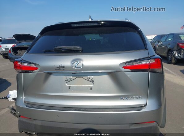 JTJBARBZ5G2085774 2016 LEXUS NX 200T Silver 
