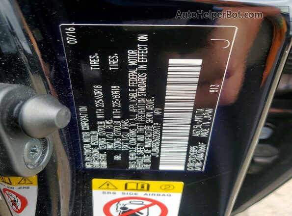 JTJBARBZ6G2089719 2016 LEXUS NX Black VIN sticker view