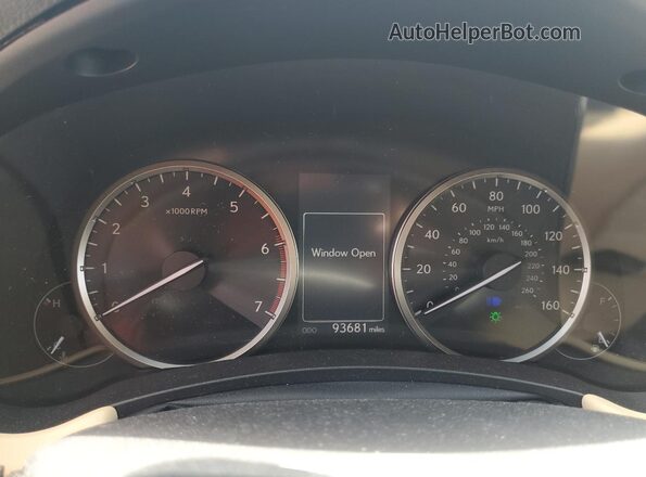 JTJBARBZ7G2061069 2016 LEXUS NX Black Вид щитка приладів