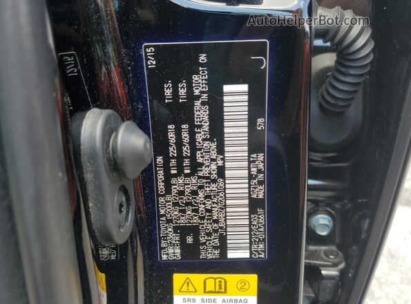JTJBARBZ7G2061069 2016 LEXUS NX Black Вид наклейки з VIN-кодом