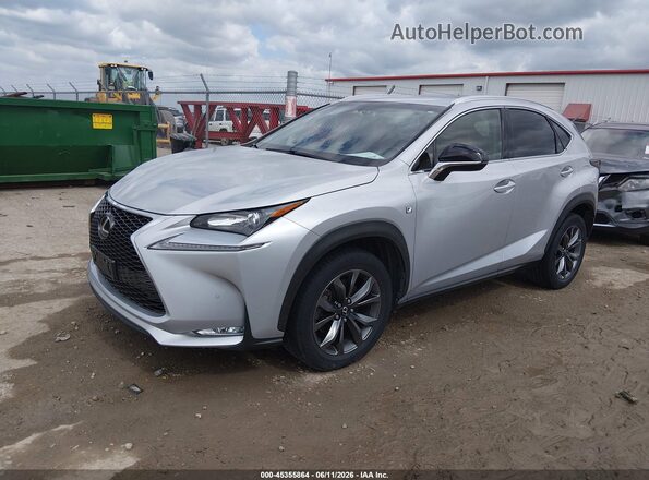 JTJBARBZ7H2106576 2017 LEXUS NX 200T Silver Առջևի ձախ երեք քառորդ տեսարան
