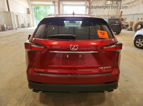 JTJBARBZ8G2050890 2016 LEXUS NX Красный Вид сзади