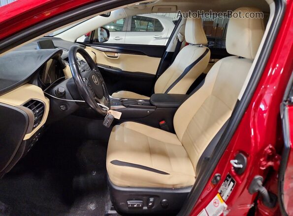 JTJBARBZ8G2050890 2016 LEXUS NX Красный Вид салона спереди