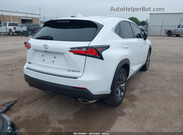 JTJBARBZ8G2075661 2016 LEXUS NX 200T F SPORT AWD White Rear right