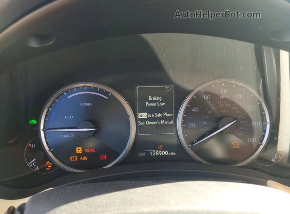 JTJBJRBZ2K2114706 2019 LEXUS NX White Вид щитка приладів