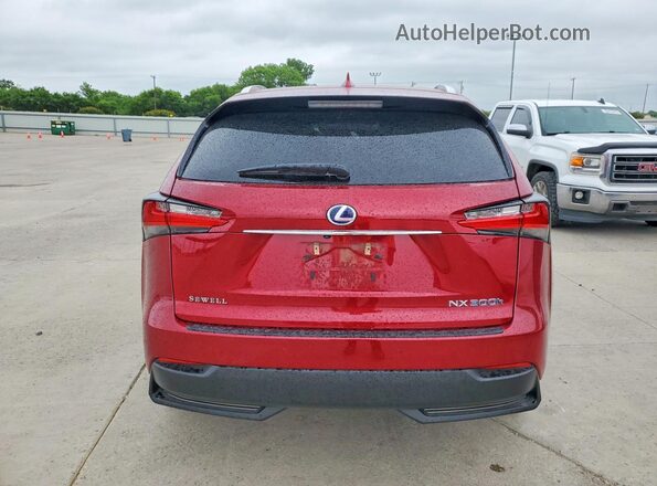 JTJBJRBZ8H2055105 2017 LEXUS NX Burgundy Հետևի տեսք