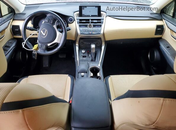 JTJBJRBZ8H2055105 2017 LEXUS NX Burgundy Առջևի վահանակի տեսք