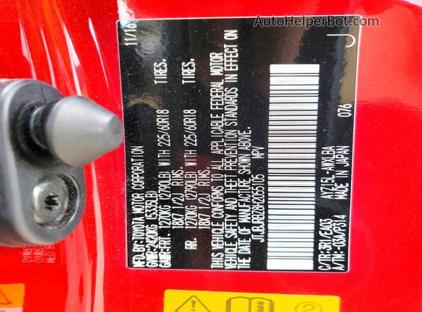 JTJBJRBZ8H2055105 2017 LEXUS NX Burgundy Շարժիչի բաժամունքի տեսք