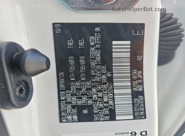 JTJBM7FX0K5216377 2019 LEXUS GX White Սալոնի 360 աստիճան տեսք