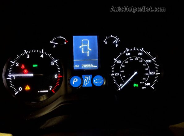 JTJBM7FX9K5240502 2019 LEXUS GX Burgundy Instrument cluster view
