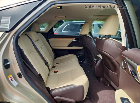 JTJBZMCA4J2035721 2018 LEXUS RX Beige Вид задньої частини салону
