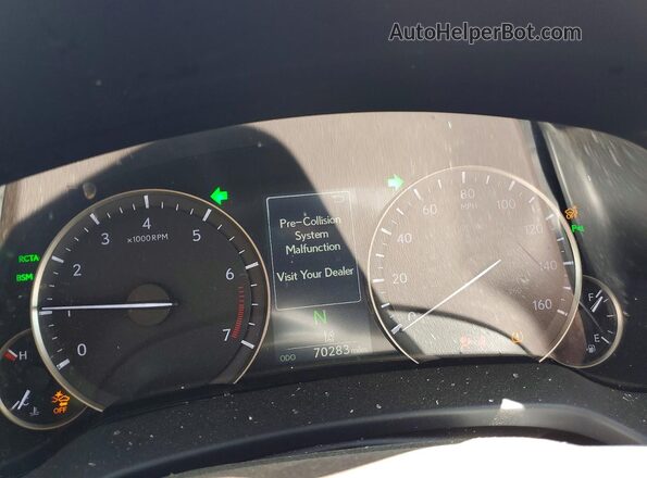 JTJBZMCA8J2036368 2018 LEXUS RX Черный Вид щитка приборов