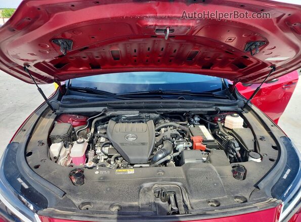 JTJCHMAA0R2012961 2024 LEXUS RX Red Vista del compartimento del motor