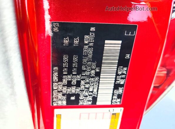 JTJCHMAA0R2012961 2024 LEXUS RX Red Vista interior de 360 grados