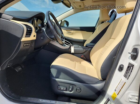 JTJDARBZ0L5009722 2020 LEXUS NX300 White წინა სალონის ხედი