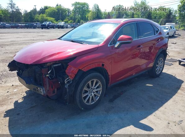 JTJDARBZ1M5026806 2021 LEXUS NX 300 Red Առջևի ձախ երեք քառորդ տեսարան
