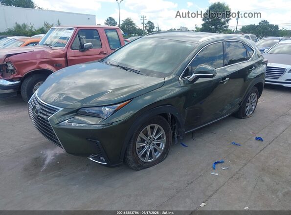 JTJDARBZXM2191416 2021 LEXUS NX 300 Green Front left