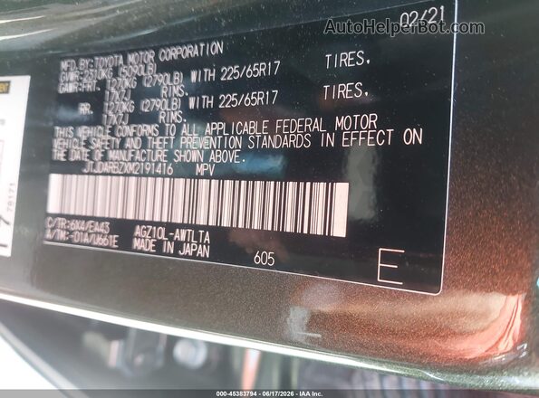 JTJDARBZXM2191416 2021 LEXUS NX 300 Green Engine compartment view