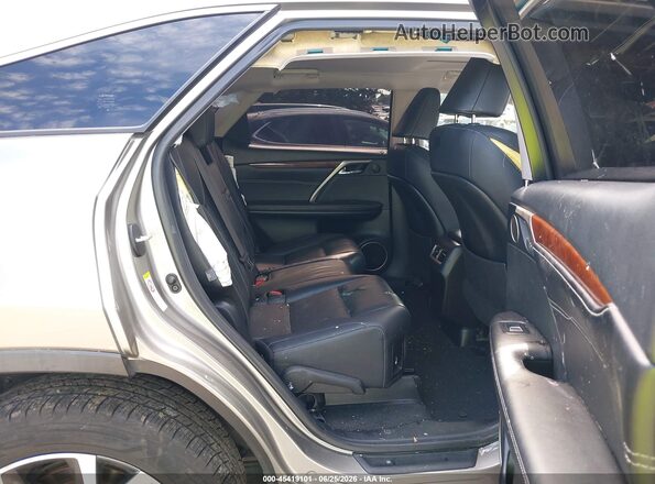 JTJDZKCA2K2019127 2019 LEXUS RX 350L Gray Vista de la etiqueta del VIN