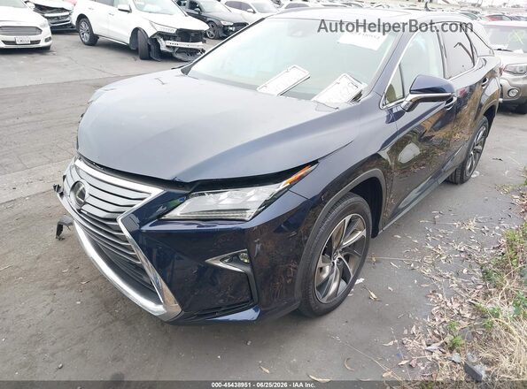 JTJDZKCA3K2020335 2019 LEXUS RX 350L Синий Передняя левая четверть