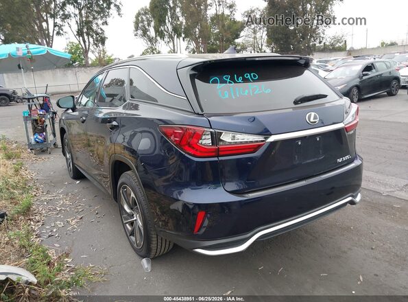 JTJDZKCA3K2020335 2019 LEXUS RX 350L Синий Задняя левая четверть
