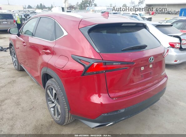 JTJGARBZXM5023917 2021 LEXUS NX 300 Red Rear left