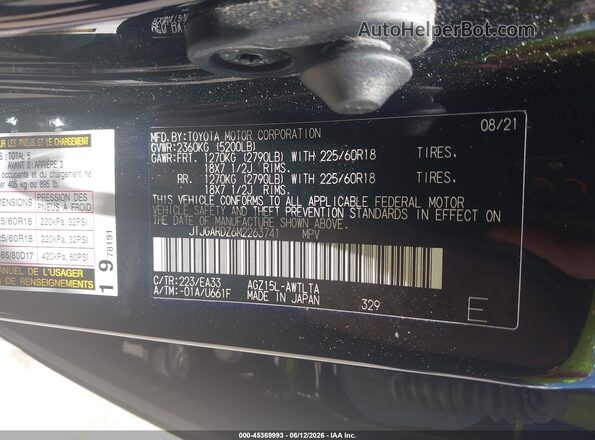 JTJGARDZ6M2263741 2021 LEXUS NX 300 Black Շարժիչի բաժամունքի տեսք