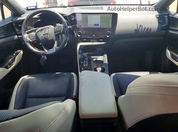 JTJGGCEZ3P5005433 2023 LEXUS NX White Dashboard view