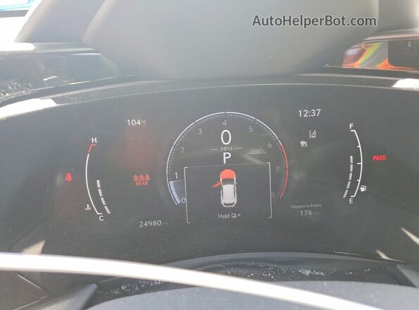 JTJGGCEZ3P5005433 2023 LEXUS NX White Instrument cluster view