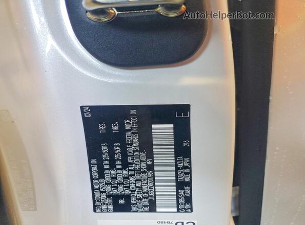 JTJGGCEZXR2017969 2024 LEXUS NX White VIN sticker view