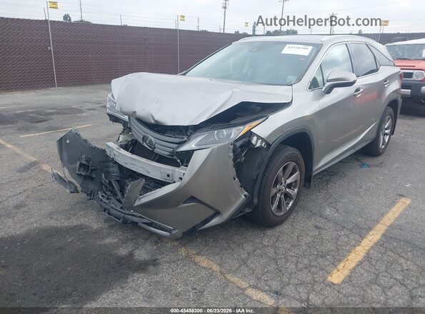 JTJGZKCA8J2002859 2018 LEXUS RX 350L Бежевый Передняя левая четверть